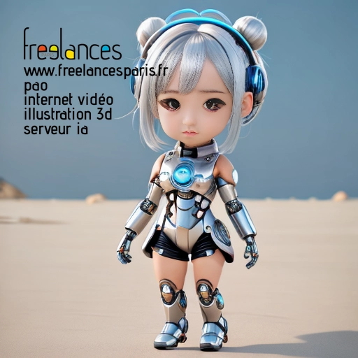 Pao mise en page internet vidéo illustration 3d serveur IA générative AI freelance paris studio de création magazines QUGT7OG0